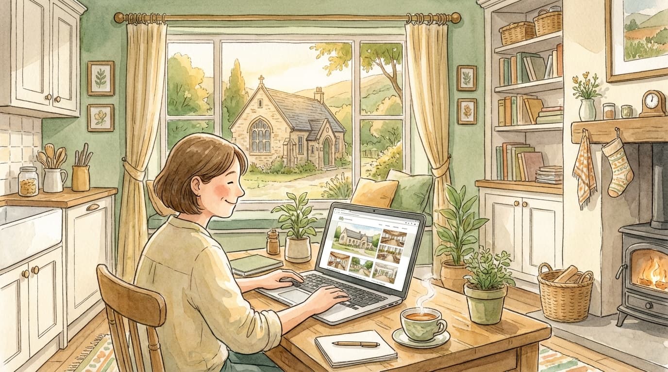 A venue manager managing their listing from home