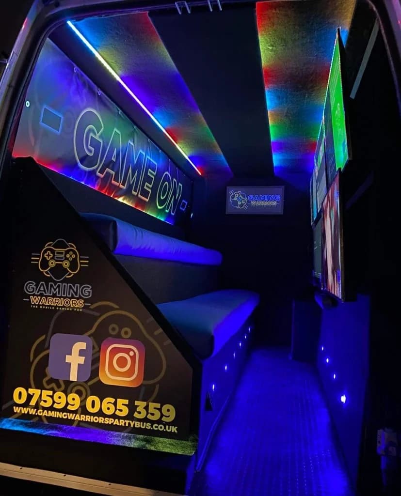 Gaming Warriors Party Bus