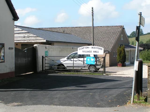 Clapton and Wayford Village Hall: Entrance to Clapton - Wayford village hall