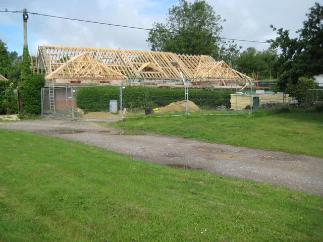 East Grafton Coronation Hall: East Grafton: The Coronation Hall being rebuilt