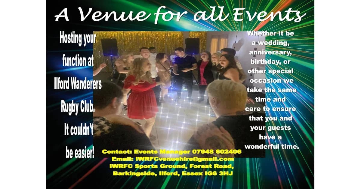 Hall for hire ilford wanderers rugby club