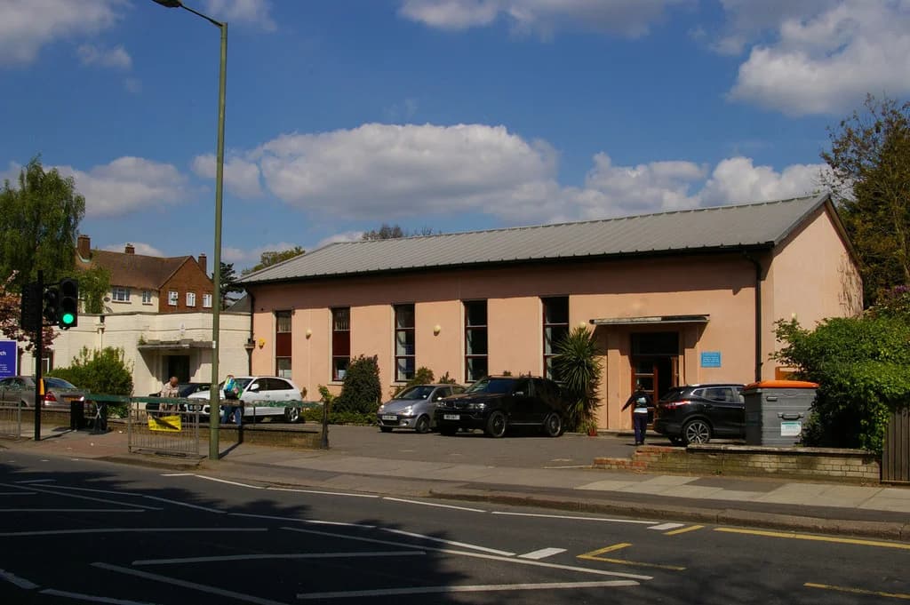 Mill Hill East Community Garden: Mill Hill East United Reformed church